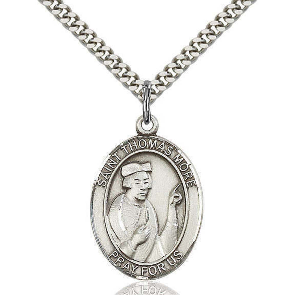 Saint Thomas More Sterling Silver Medal